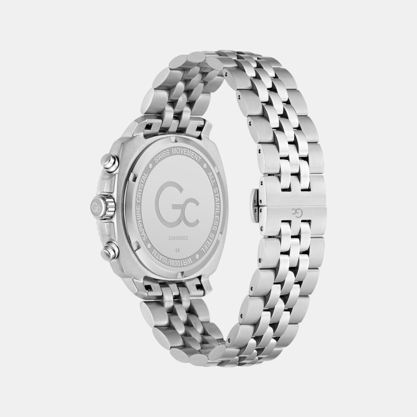 Dress Men Quartz Black Dial Chronograph Stainless Steel Watch Z46006G2