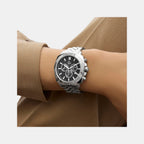 Gc Dress Men Quartz Black Dial Chronograph Stainless Steel Watch Z46006G2