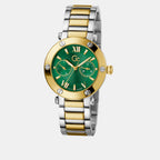 Aura Women Quartz Green Dial Multi-Function Stainless Steel Watch Z48003L6MF