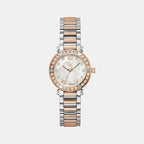 Aura Women Quartz White Dial Analog Stainless Steel Watch Z49001L1MF