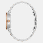 Aura Women Quartz White Dial Analog Stainless Steel Watch Z49001L1MF