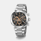 Men Quartz Black Dial Chronograph Stainless Steel Watch Z50001G7MF