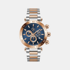 Dress Men Quartz Blue Dial Chronograph Stainless Steel Watch Z50002G7MF