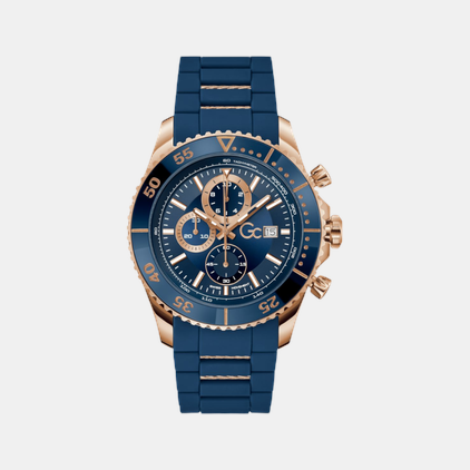 GC Round Blue Chronograph watch