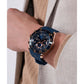 Sportchic Men Quartz Blue Dial Chronograph Silicone Watch Z51001G7MF