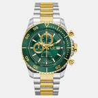 SpeedRacer Women Quartz Green Dial Chronograph Stainless Steel Watch Z51006G9
