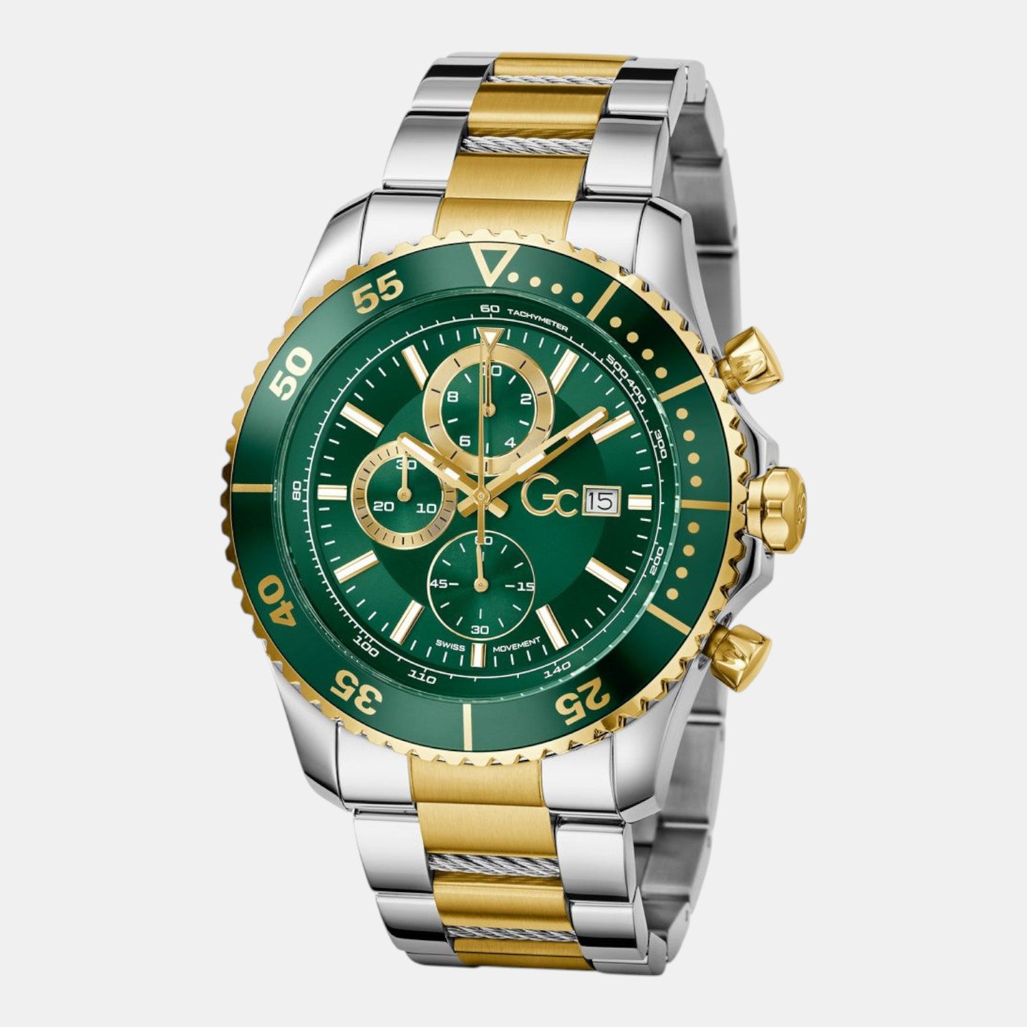 SpeedRacer Women Quartz Green Dial Chronograph Stainless Steel Watch Z51006G9