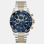 Speed Racer Men Quartz Blue Dial Chronograph Stainless Steel Watch Z51007G7