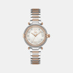 Vogue Cable Women Quartz White Dial Analog Stainless Steel Watch Z52001L1MF