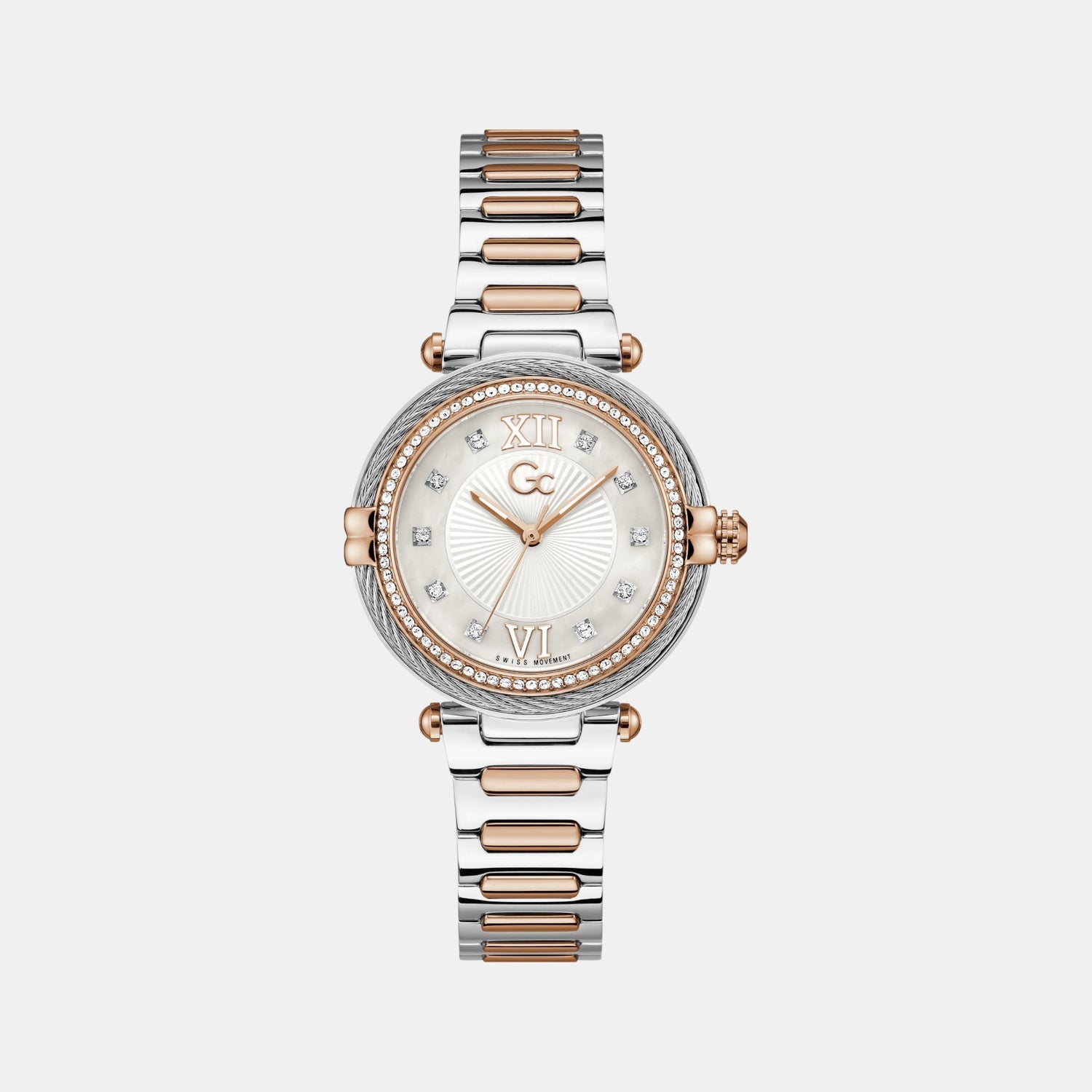 Vogue Cable Women Quartz White Dial Analog Stainless Steel Watch Z52001L1MF