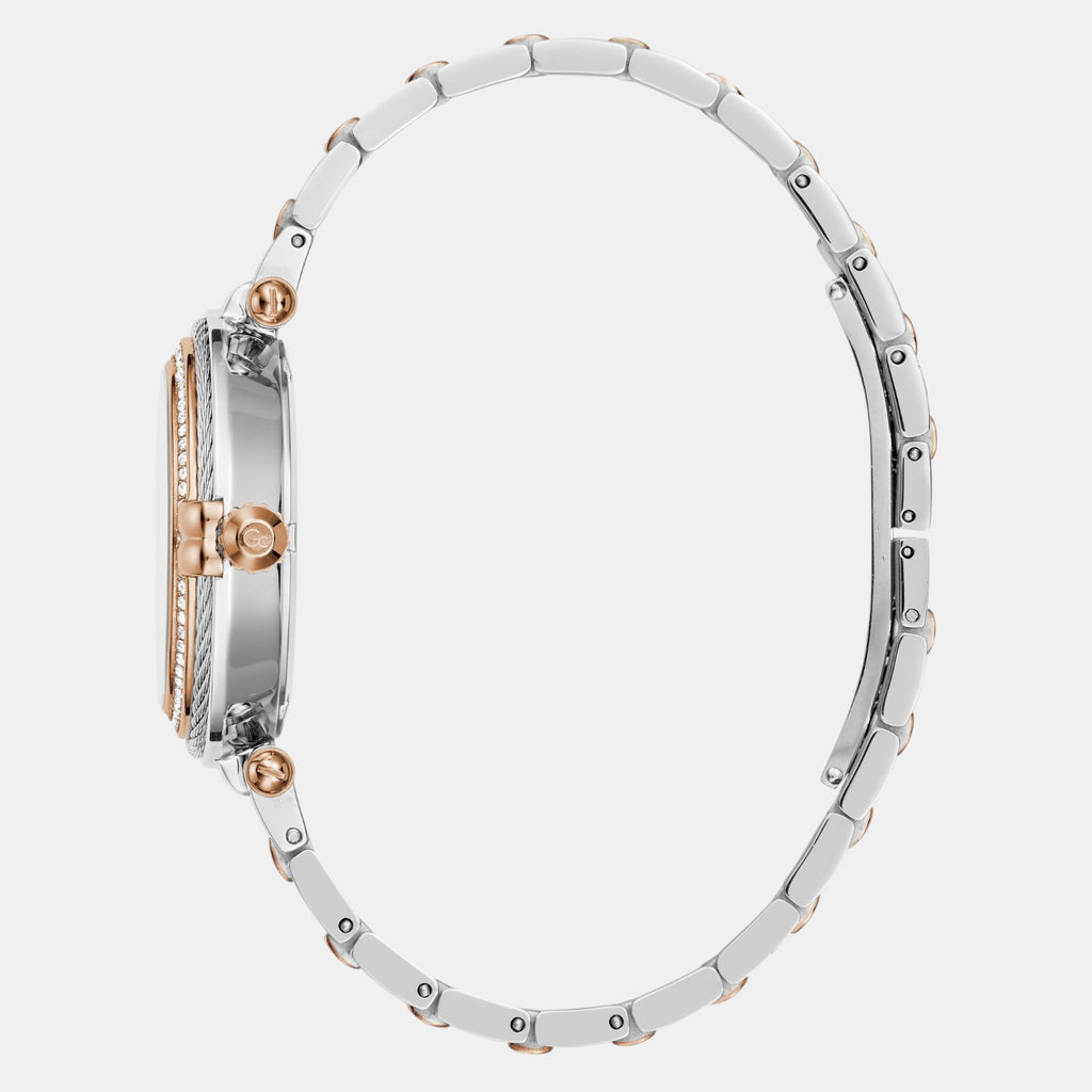 Vogue Cable Women Quartz White Dial Analog Stainless Steel Watch Z52001L1MF