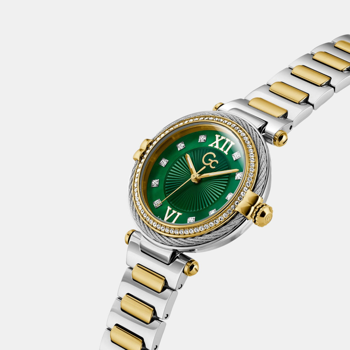 Vogue Women Quartz Green Dial Analog Stainless Steel Watch Z52002L9MF