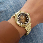 Gc Sportchic Women Quartz Brown Dial Analog Stainless Steel Watch Z52005L4