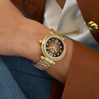 Gc Sportchic Women Quartz Brown Dial Analog Stainless Steel Watch Z52005L4