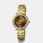 Gc Sportchic Women Quartz Brown Dial Analog Stainless Steel Watch Z52005L4