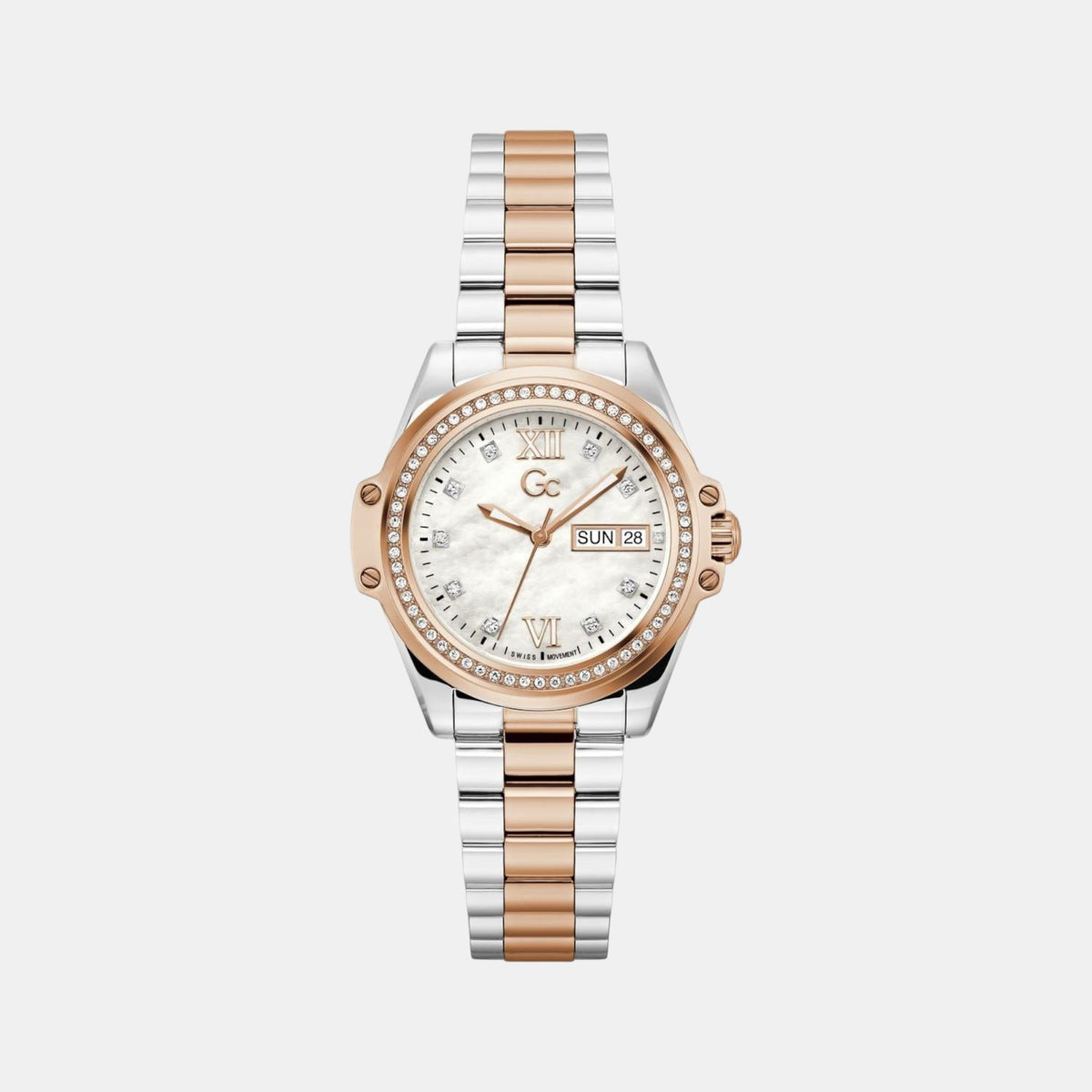 Bolt Women Quartz White Dial Analog Stainless Steel Watch Z53001L1