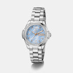 Bolt Women Quartz Blue Mother Of Pearl Dial Analog Stainless Steel Watch Z53003L7