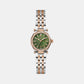 Dress Women Quartz Green Dial Analog Stainless Steel Watch Z54004L1