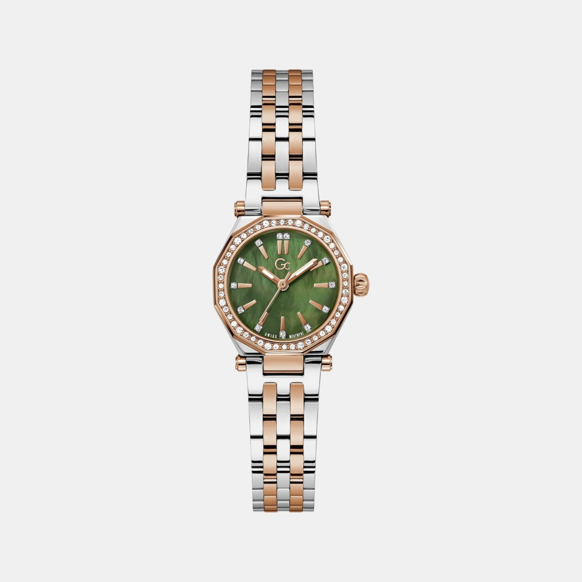 Gleam Women Quartz Green Dial Analog Stainless Steel Watch Z54004L1