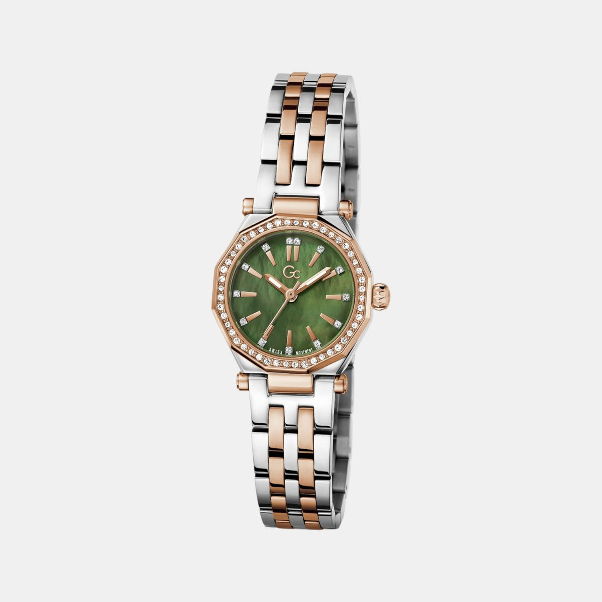 Gleam Women Quartz Green Dial Analog Stainless Steel Watch Z54004L1