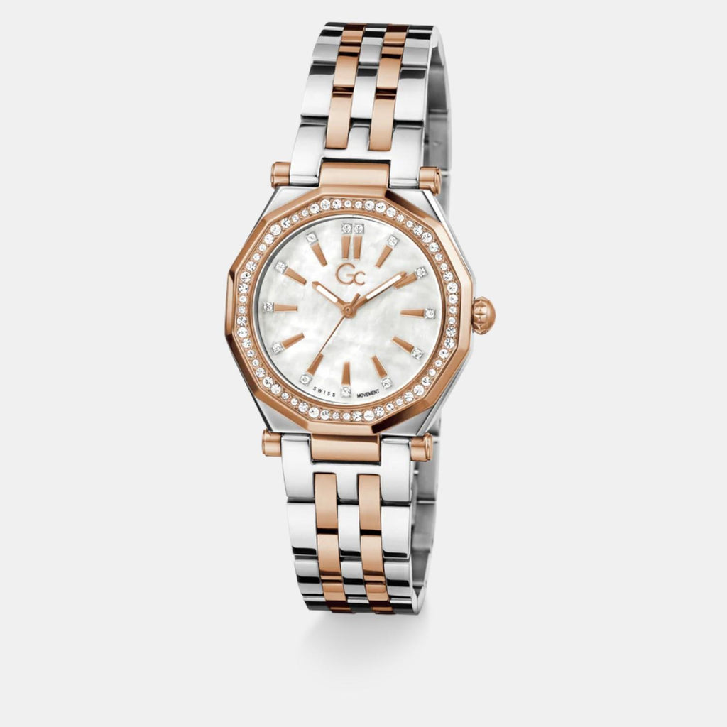 Gleam Women Quartz White Dial Analog Stainless Steel Watch Z55001L7