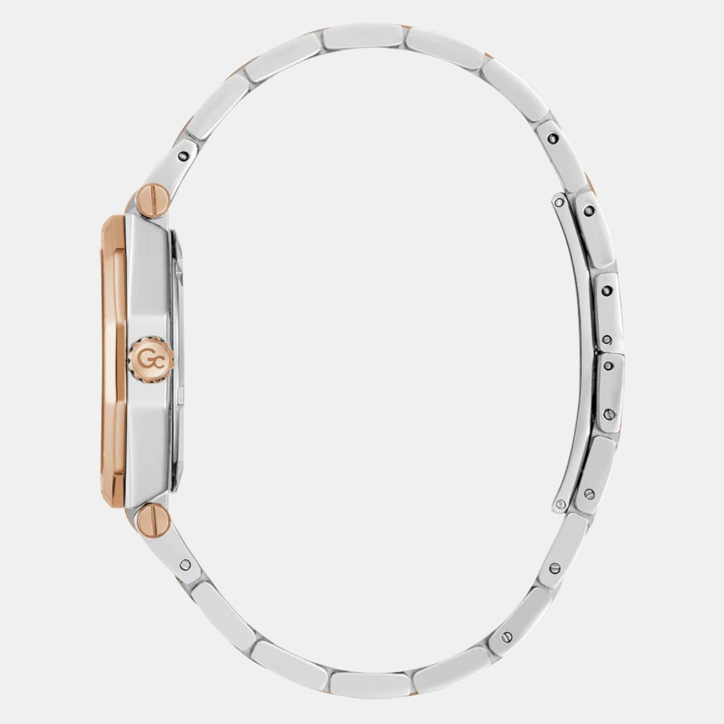 Gleam Women Quartz White Dial Analog Stainless Steel Watch Z55001L7