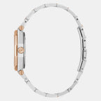 Gleam Women Quartz White Dial Analog Stainless Steel Watch Z55001L7