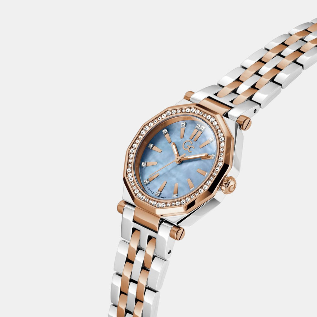 Gleam Women Quartz Blue Dial Analog Stainless Steel Watch Z55002L7