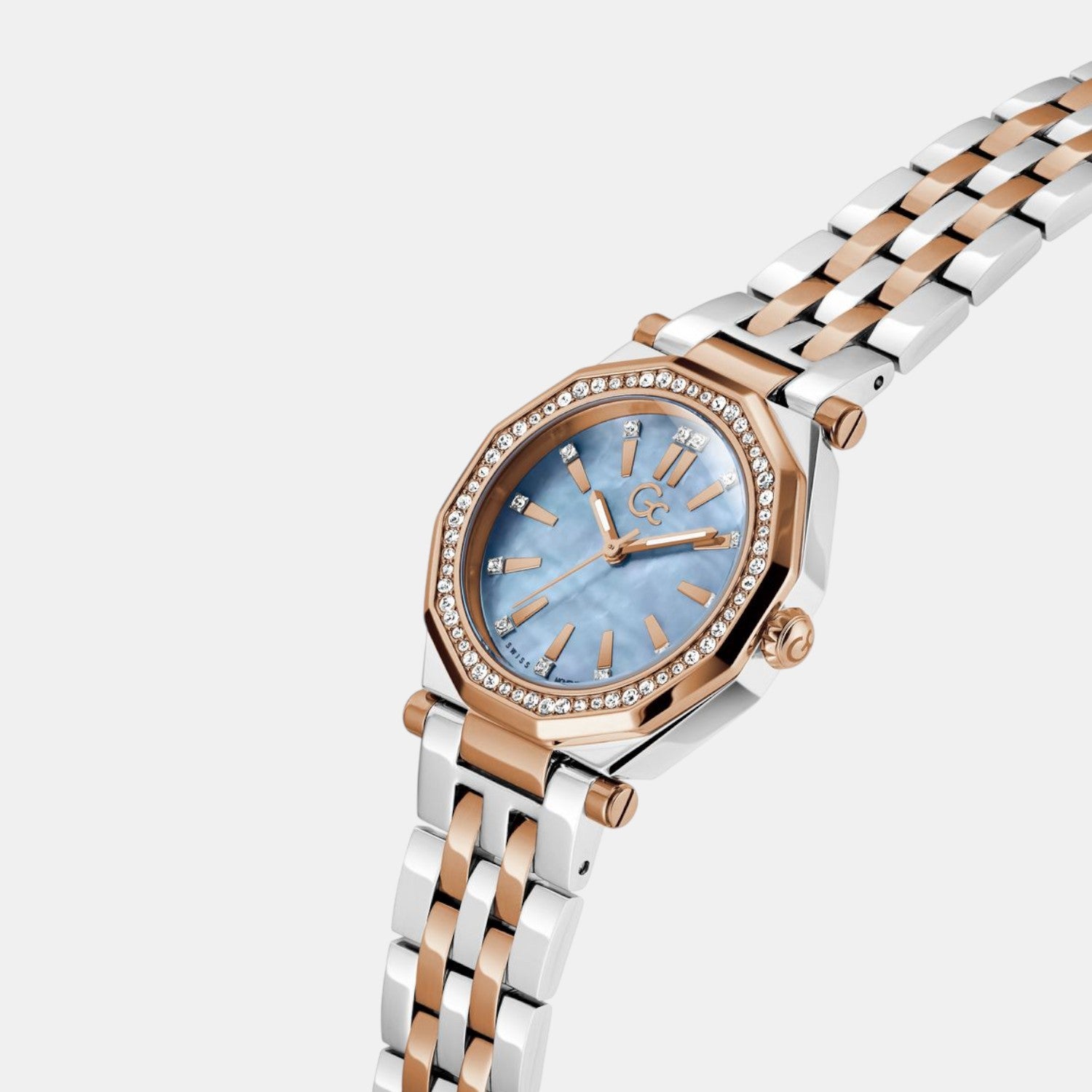 Gleam Women Quartz Blue Dial Analog Stainless Steel Watch Z55002L7