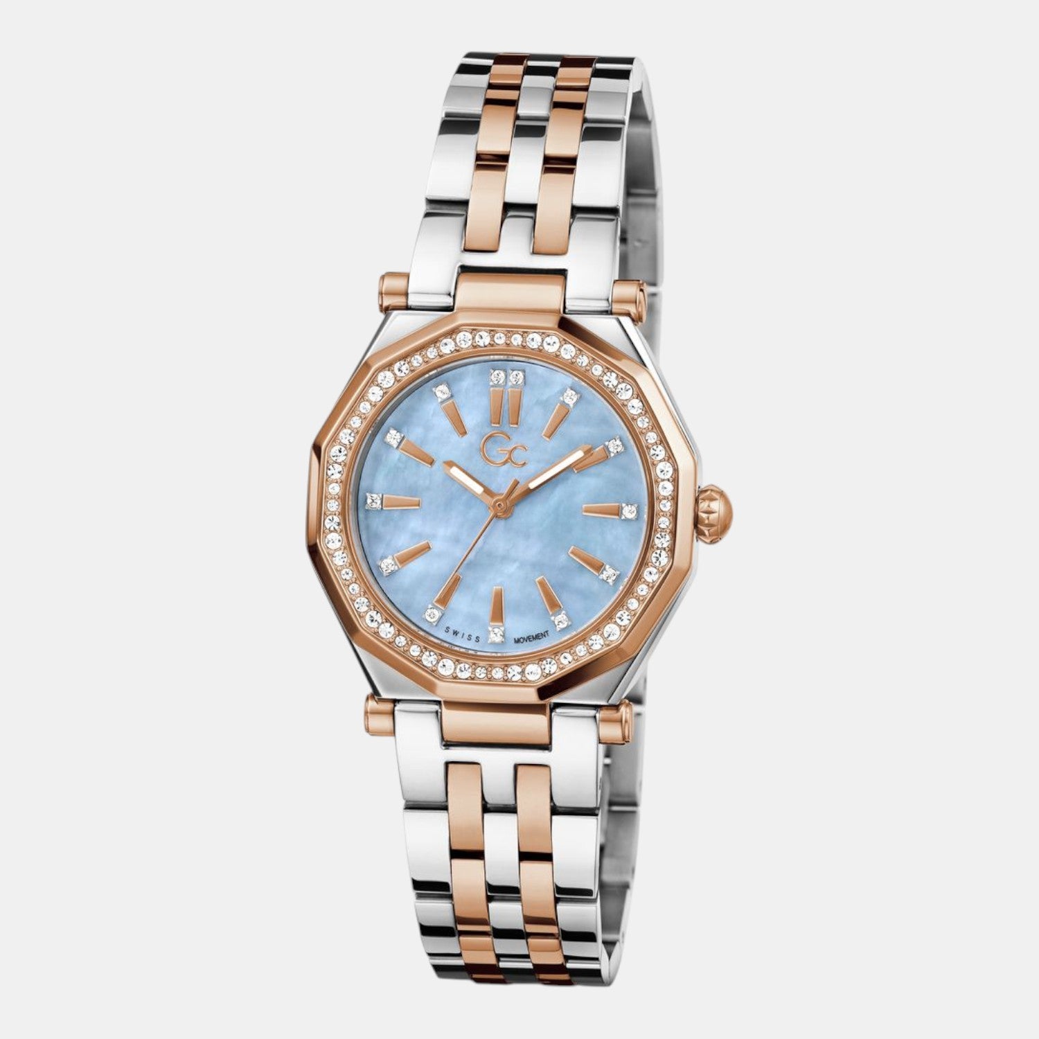 Gleam Women Quartz Blue Dial Analog Stainless Steel Watch Z55002L7