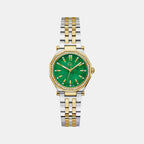 Gc Gleam Women Quartz Green Dial Analog Stainless Steel Watch Z55003L9
