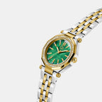 Gc Gleam Women Quartz Green Dial Analog Stainless Steel Watch Z55003L9