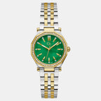 Gc Gleam Women Quartz Green Dial Analog Stainless Steel Watch Z55003L9