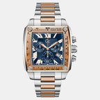 RetroFit Women Quartz Blue Dial Chronograph Stainless Steel Watch Z56004G7