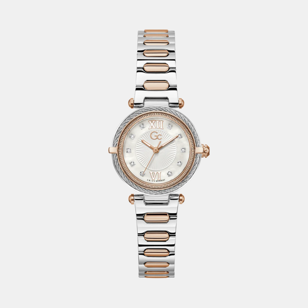 Vogue Cable Women Quartz White Dial Analog Stainless Steel Watch Z57001L1