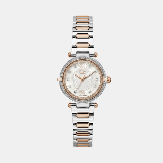 Vogue Cable Women Quartz White Dial Analog Stainless Steel Watch Z57001L1