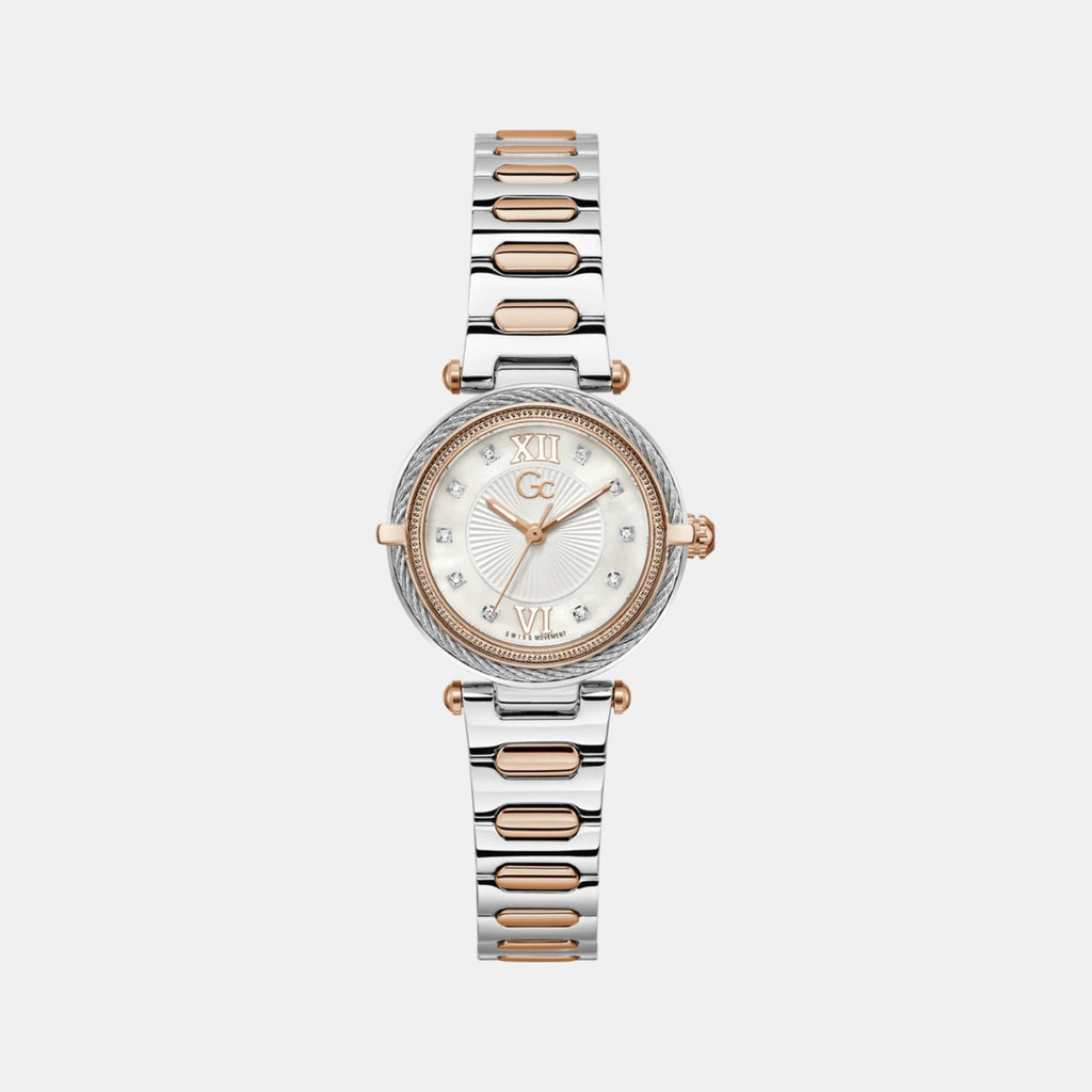 Vogue Cable Women Quartz White Dial Analog Stainless Steel Watch Z57001L1