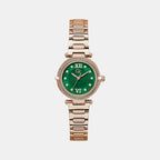 Vogue Cable Women Quartz Green Dial Analog Stainless Steel Watch Z57003L9