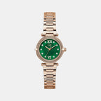 Vogue Cable Women Quartz Green Dial Analog Stainless Steel Watch Z57003L9