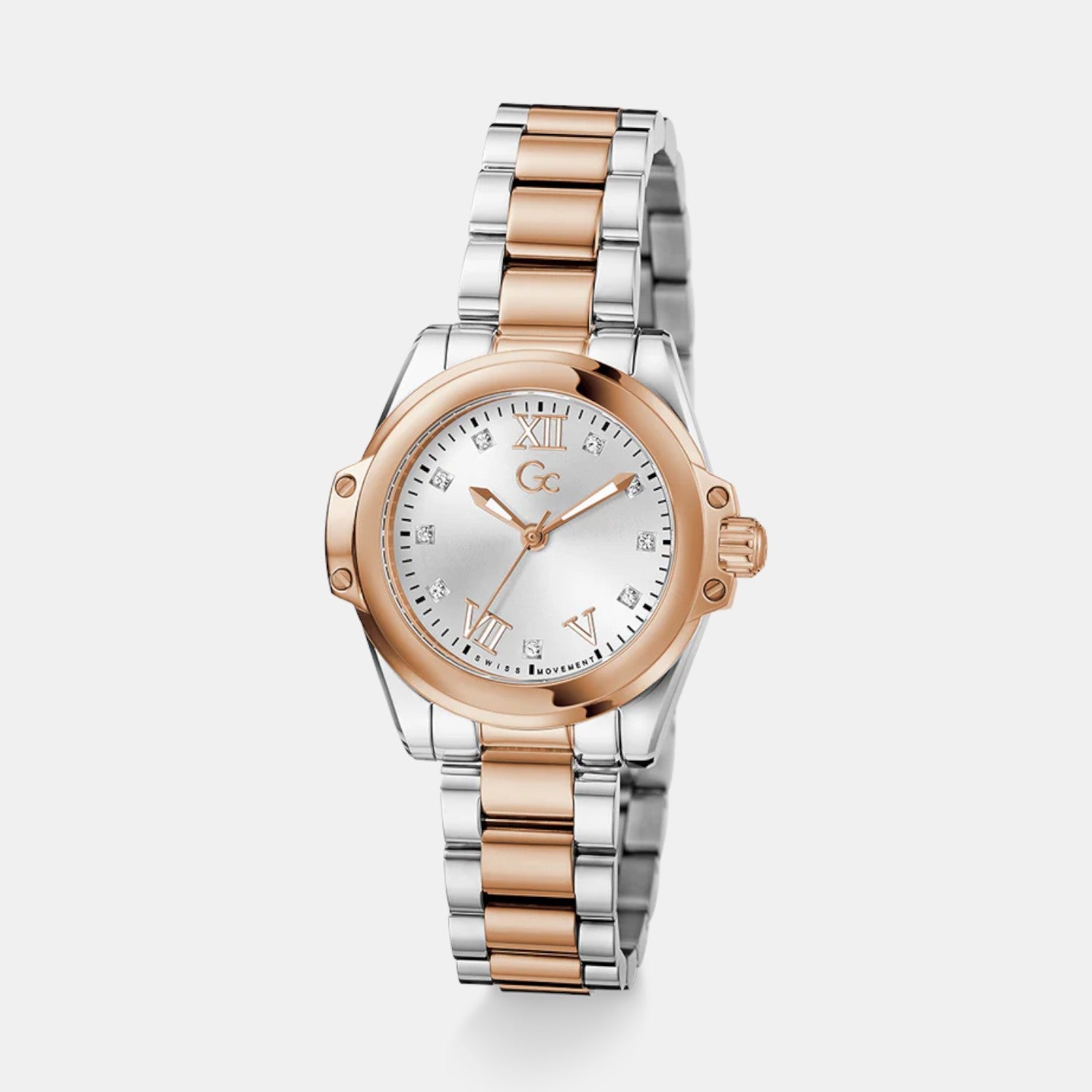 Bolt Lady Women Quartz White Dial Analog Stainless Steel Watch Z58001L1