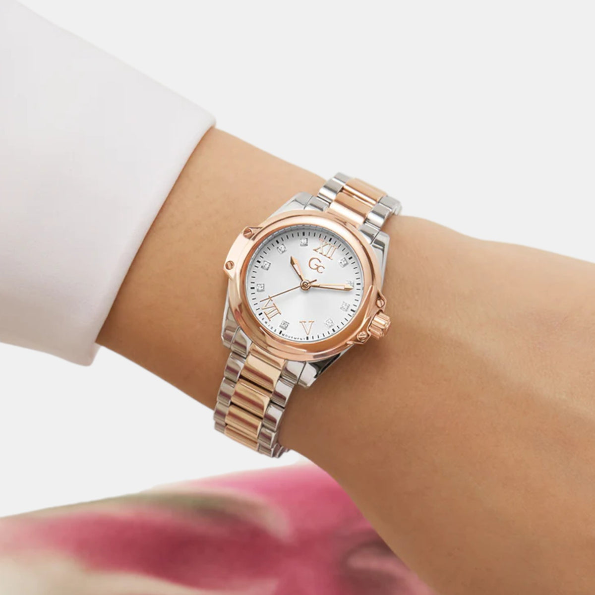 Bolt Women Quartz White Dial Analog Stainless Steel Watch Z58001L1