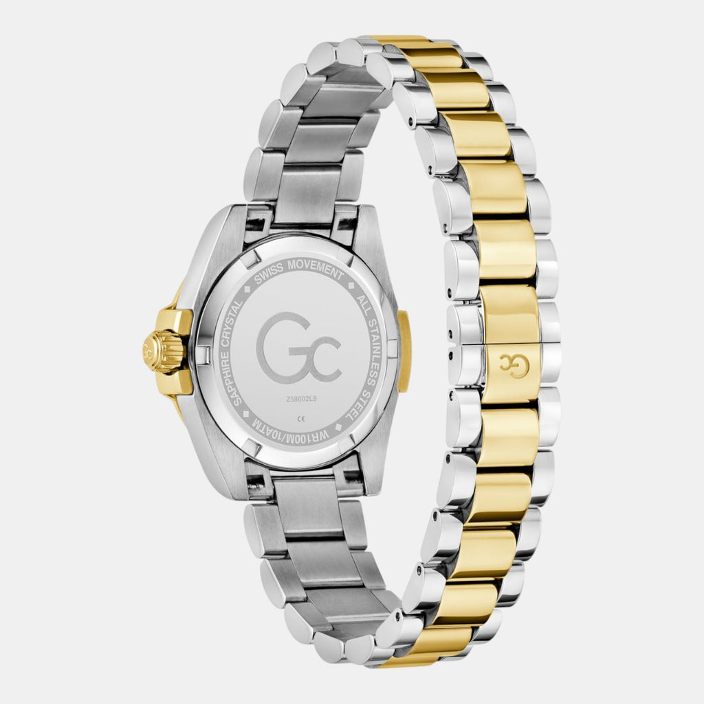 Gc Sportchic Women Quartz Green Dial Analog Stainless Steel Watch Z58002L9