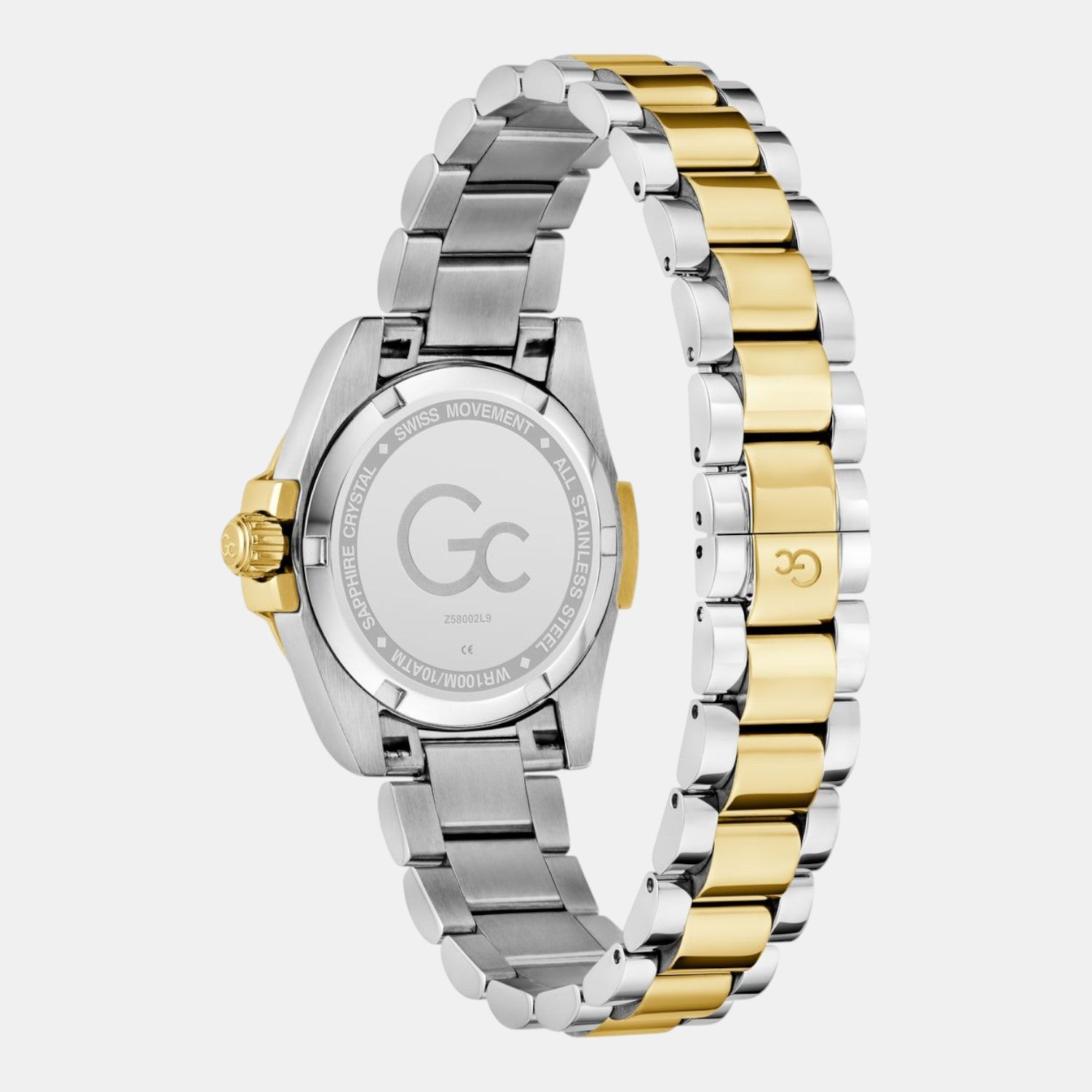 Gc Sportchic Women Quartz Green Dial Analog Stainless Steel Watch Z58002L9