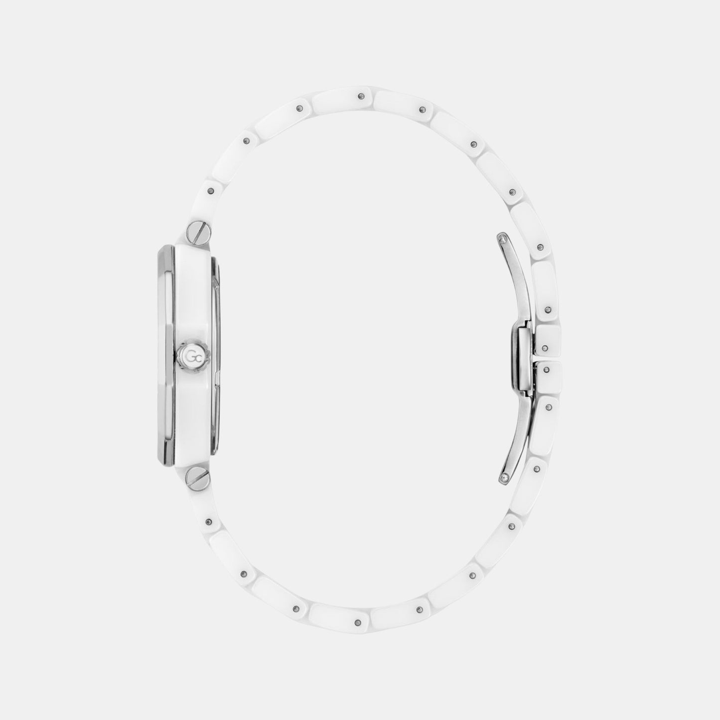 Gc Gleam Women Quartz White Dial Multi-Function Ceramic Watch Z59003L1
