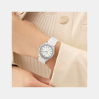 Gc Gleam Women Quartz White Dial Multi-Function Ceramic Watch Z59003L1