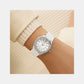 Gc Gleam Women Quartz White Dial Multi-Function Ceramic Watch Z59003L1