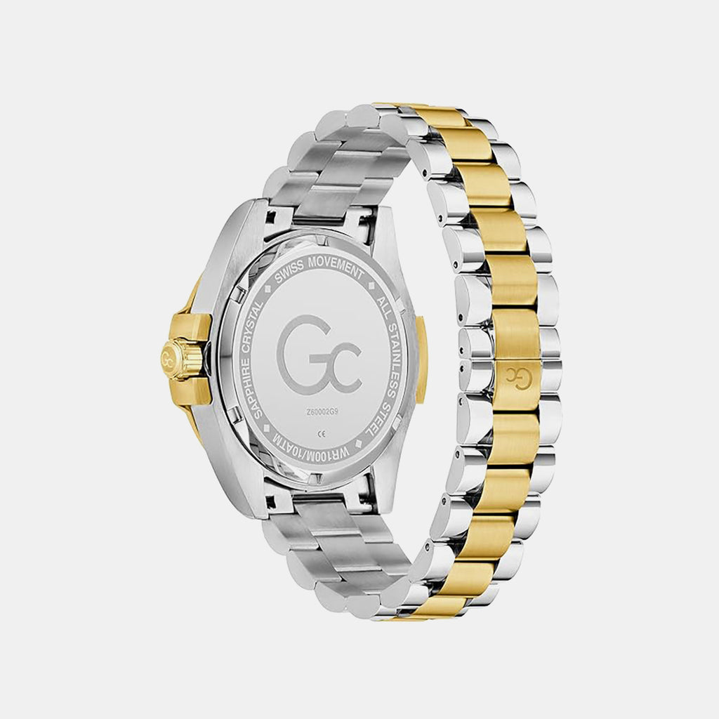 Gc Sportchic Men Quartz Green Dial Analog Stainless Steel Watch Z60002G9