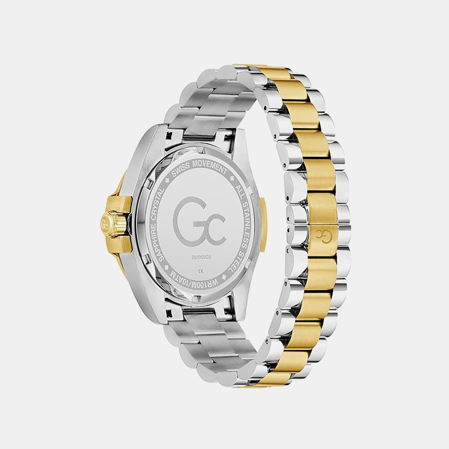 Gc Sportchic Men Quartz Green Dial Analog Stainless Steel Watch Z60002G9