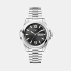 Bolt Men Quartz Black Dial Analog Stainless Steel Watch Z60003G2