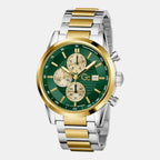 Gallant Men Quartz Green Dial Chronograph Stainless Steel Watch Z61002G9